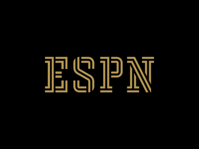 ESPN connecticut editorial espn inline lettering sports