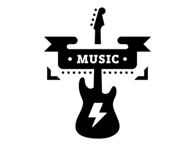 Jeremy Charles banner bass black bolt branding guitar icon identity lightning logo music photography series sonic