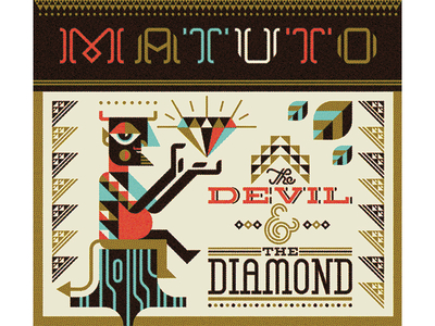 Matuto album appalachian brazil brooklyn cover devil diamond folk art illustration lettering matuto music new york pattern