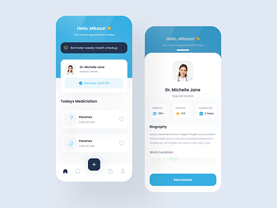 Medical Mobile App Exploration by Rizal Ahmad for Talkin Studio on Dribbble