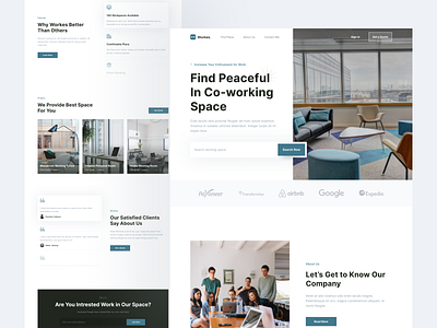 Workes 💪 - Co-working space Provider Landingpage