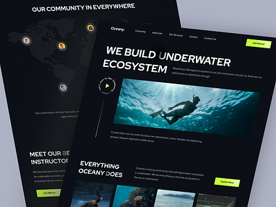 Oceany 🌊 - Diving Community Landing Page