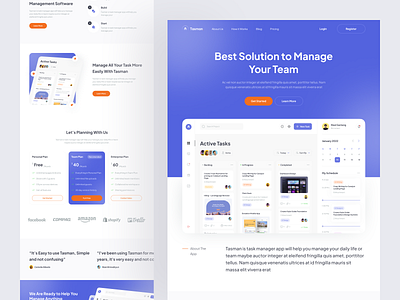 Tasman 🚀 - Task Management Landingpage Exploration by Rizal Ahmad for ...