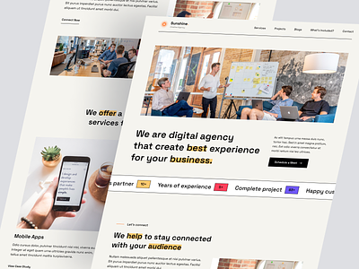 Sunshine - Digital Agency Landing Page