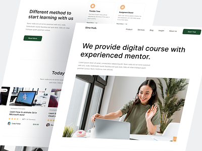 Sinahub - Online Course Landingpage