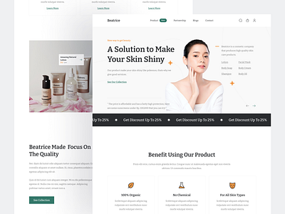 Beatrice Skin Care Product Landingpage by Rizal Ahmad for