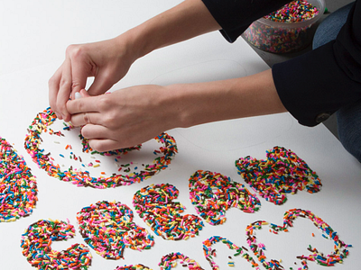 Sprinkle Type food type food typography ice cream poster sprinkles type typography
