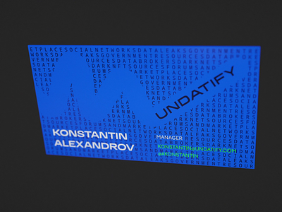 Undatify 3d animation branding design gif logo nimax typography
