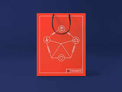 Resenergo bag brand branding brochure design identity logo package red typography