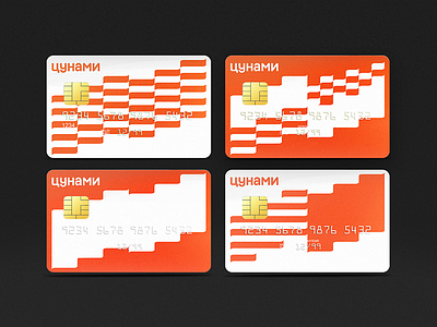 Zunami bank card design illustration nimax typography