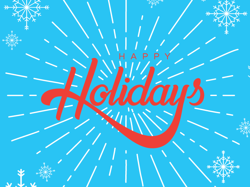 Holiday Type by Kyle Loaney on Dribbble