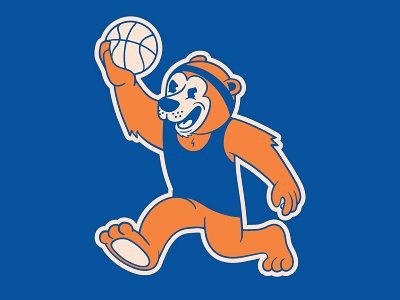 Air Bear basketball bear illustration mascot sports