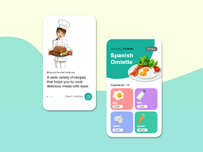Recipe App - Android App UI Design