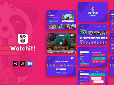 Watchit! - Kids Video Streaming Tablet App Concept