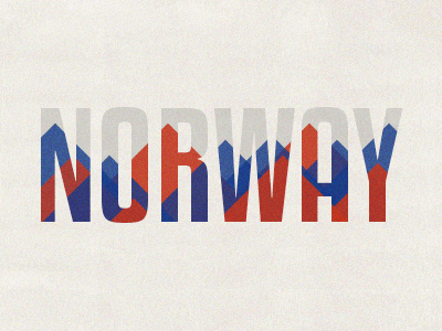 Norway Flag Type flag mountains norway type typography