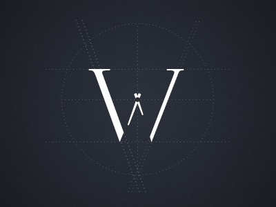 W is for Watch logo typography watch