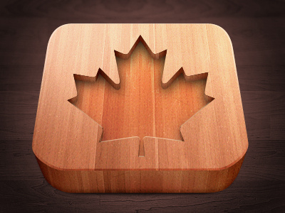 Canada National Park iOS icon canada design icon ios ipad iphone maple leaf national park