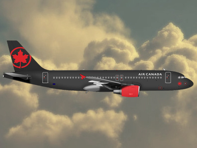 Air Canada Livery Redesign airbus aircraft livery plane redesign vector