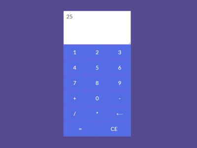 Calculator In Javascript With Bootstrap 4 bootstrap4 calculator css3 html javascript