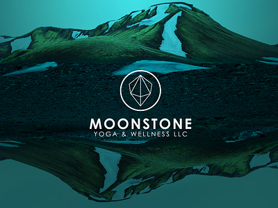 Moonstone Brand application brand moon om photo stone vector wellness white yoga