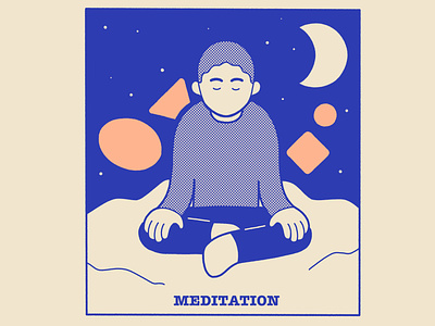 Meditation headspace illustration meditation