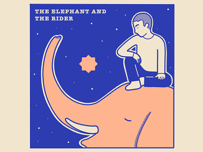 The Elephant and the Rider illustration meditation