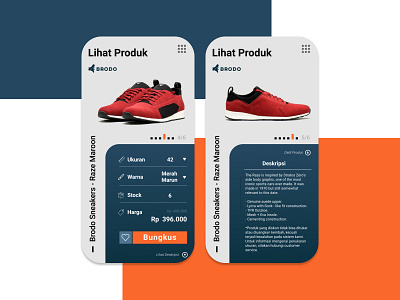 Sepatu App mobile ui