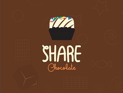 Share Chocolate app branding design flat icon illustration illustrator logo sharechocolate typography vector