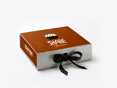 Mockup for Share chocolate app branding design illustration illustrator logo minimal mockups typography vector