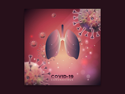 purple effect Pneumonia covid 19 coronavirus