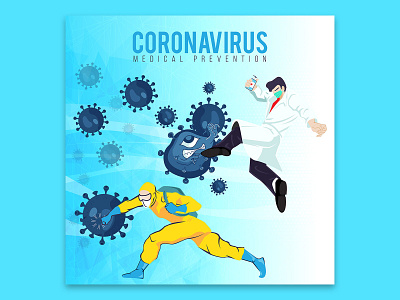 medical prevention Fighting coronavirus 2019 ncov concept coronavirus covid 19 disease doctor epidemic flu health illness illustration infection medical medicine outbreak people pneumonia prevention protection virus