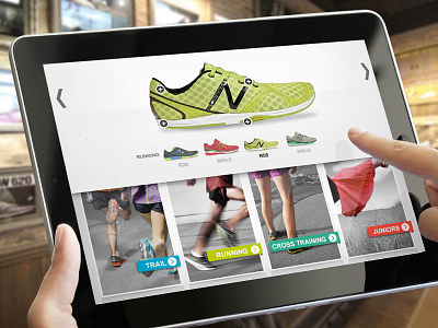 New Balance - Shoe Advisor app interactive new balance product run ui user interface web design