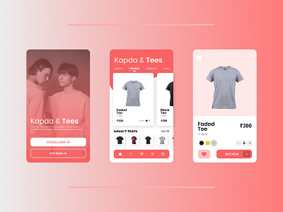 Modern Ecommerce App Design