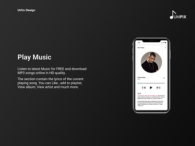 JUMPIX : Music Streaming App Design