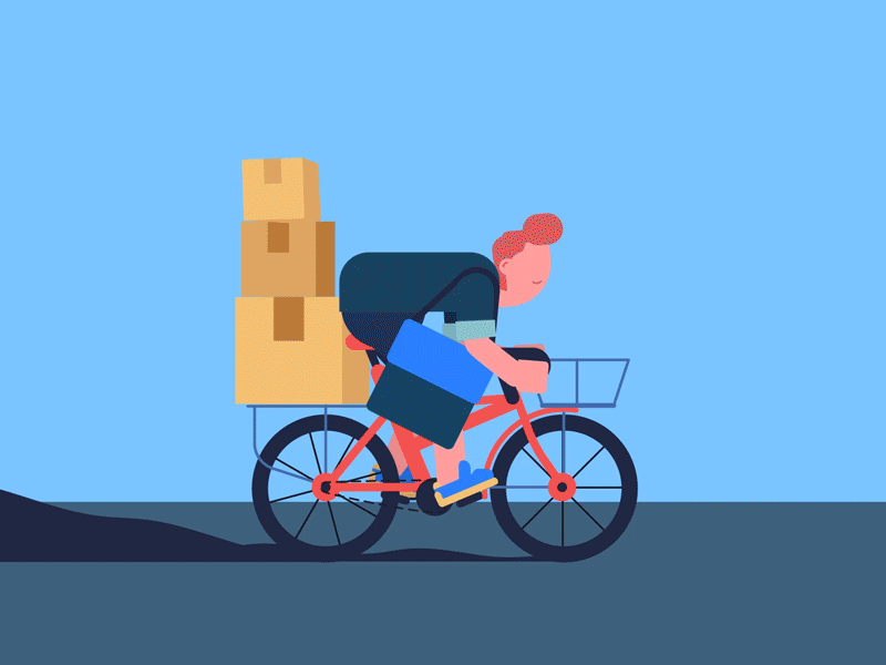 Postman cyclist