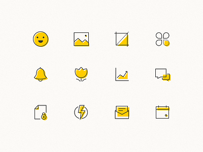 some outline icons icon illustration ui vector