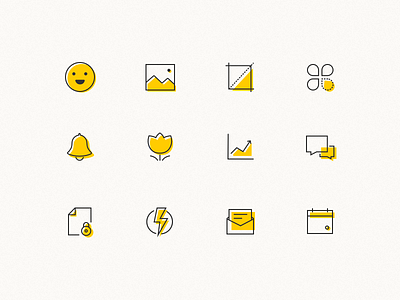 some outline icons