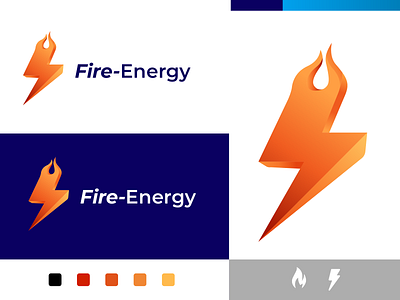 FIRE-ENERGY LOGO CONCEPT app art branding design flat icon illustration logo minimal vector