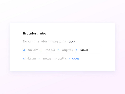 Variant Design of Breadcrums design typography ui ux web