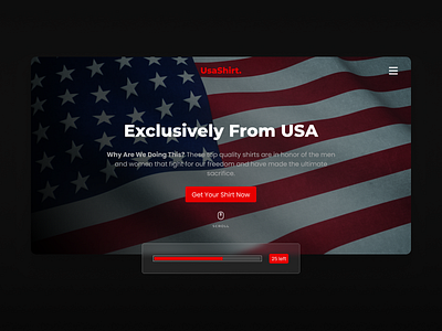 UsaShirt Web Design design minimal ui ux vector web