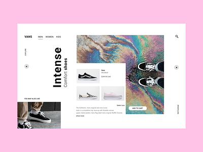 Vans redesign concept design figma minimal shop ui ux vans web website