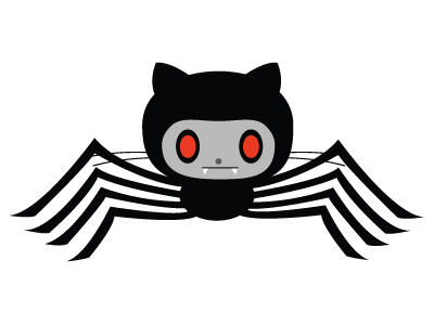 Halloweentocat github halloween octocat spider