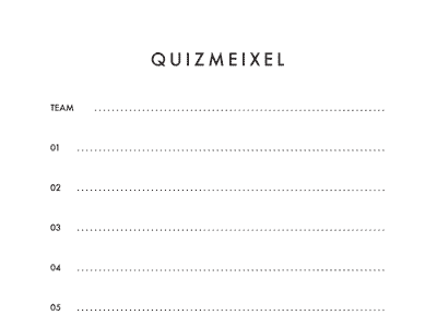 Quiz Sheet