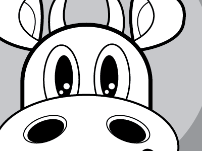 Happy Cow branding cow illustration logo waterbeds
