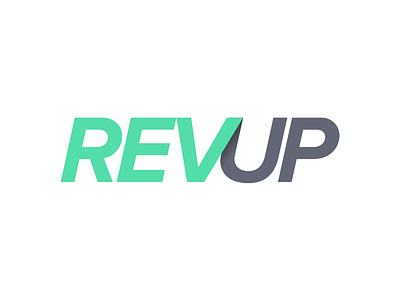 REVUP mark logo product proxima nova revenue typography