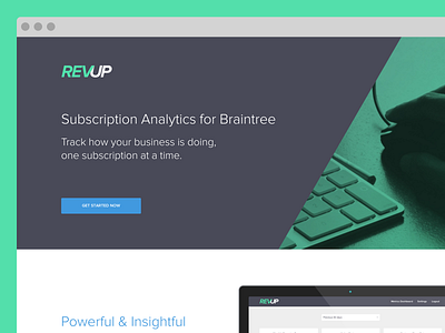 REVUP analytics braintree mvp payment processor product proxima nova revup sass