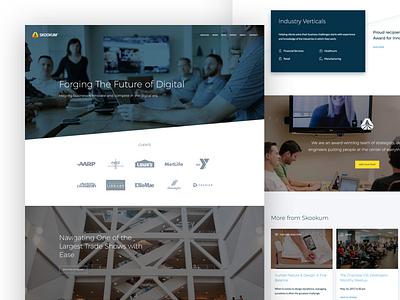 Skookum agency front-end development marketing website