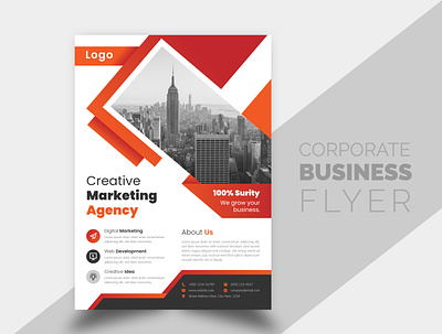 Creative and Simple Corporate Business Flyer Design Template best flyer templates design brand branding brochure brochure cover business business flyer design businessflyer corporate corporate flyer corporate flyer design creative creative design design elegant flyer design flyer template new simple unique
