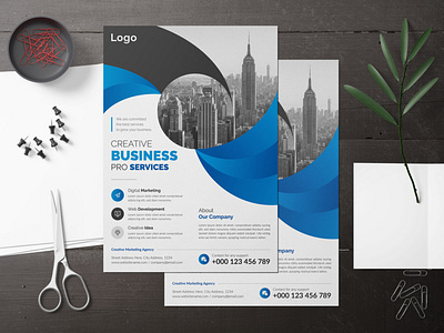 Creative and Simple Corporate Business Flyer Design Template