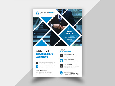 Creative and Simple Corporate Business Flyer Design Template